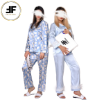 لباس خواب زنانه مدل بلوز و شلوار طرح پر