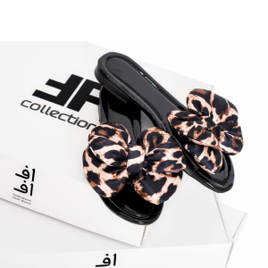 صندل طرح پلنگی قهوه ایی مشکی