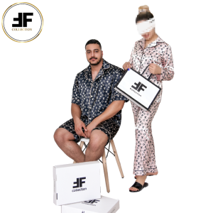 ست لباس خواب زوج طرح LV