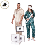 ست لباس خواب زوج طرح پَر