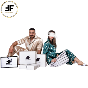 ست لباس خواب زوج طرح پَر