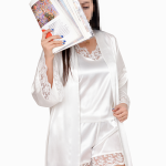 روبدوشامبر عروس مدل سر آستین توری