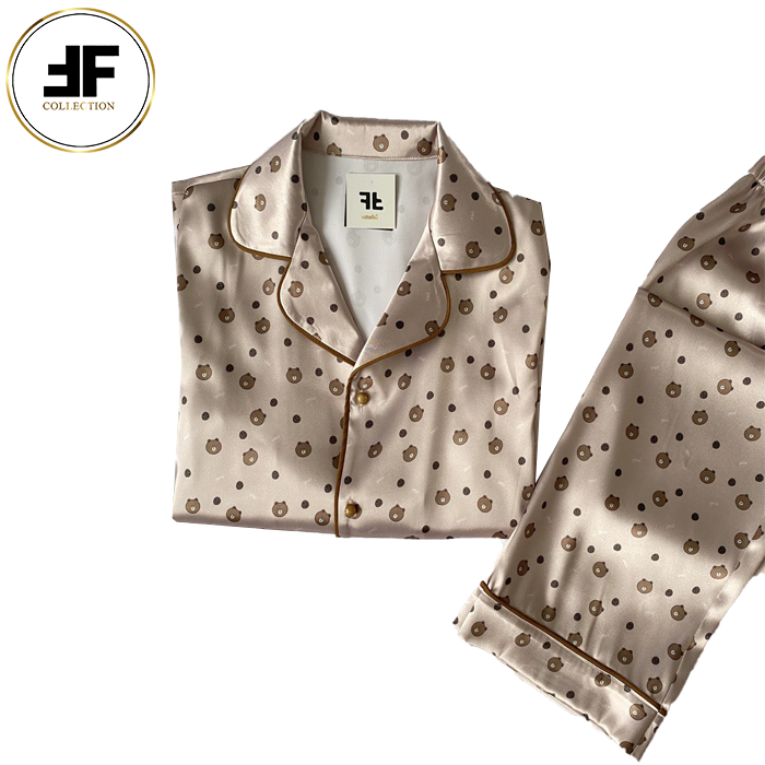 لباس خواب زنانه ست بلوز و شلوار طرح تدی لباس خواب زنانه ست بلوز و شلوار طرح تدی