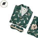 لباس خواب زنانه ست بلوز و شلوار طرح پَر