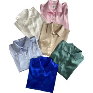 شومیز ساتن زنانه در رنگ بندی