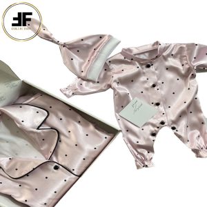 ست لباس خواب مادر و کودک طرح خالدار صورتی