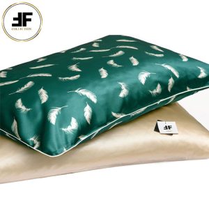 روبالشی ساتن الیکس طرح پَر