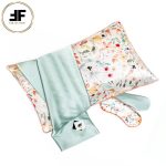 روبالشی ساتن الیکس طرح گلدار