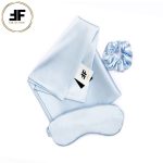 پک خواب روبالشی ساتن الیکس طرح ساده رنگ آبی