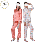 لباس خواب زنانه مدل بلوز و شلوار طرح ساده