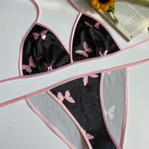 ست بیکینی طرح پروانه