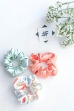 ست اسکرانچی زنانه جنس ساتن الیکس