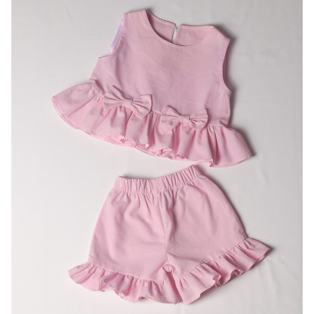 تاپ و شلوارک کودک مدل پاپیونی