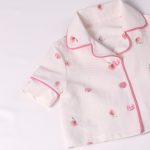 ست بلوز شلوار کودک جنس نخی طرح هلو