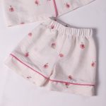 ست بلوز شلوار کودک جنس نخی طرح هلو